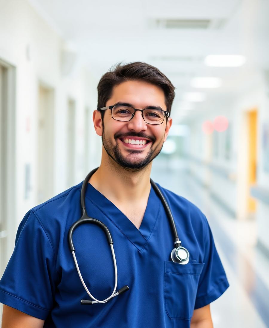 Clinician using HealthOS